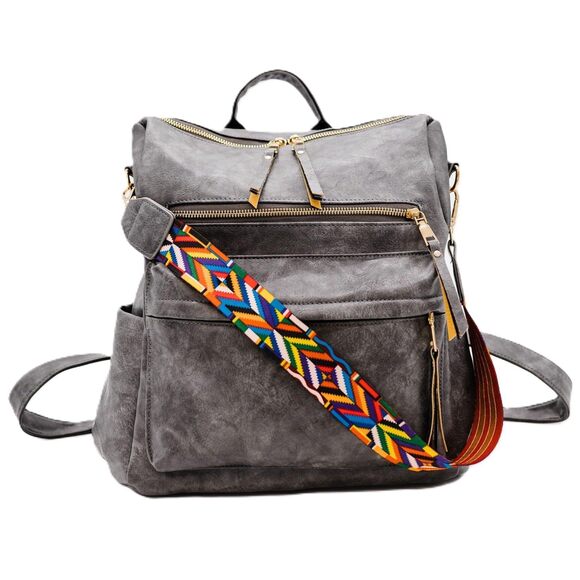 8922 Backpack Purse - Brielle Convertible Bag Shoulder Bag or Backpack main image 5